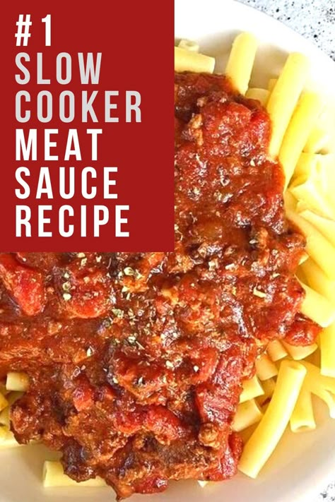 Meat Sauce In Crockpot, Crock Pot Meat Sauce, Best Crockpot Spaghetti Sauce, Crockpot Spaghetti With Meat Sauce, Best Meat Sauce Spaghetti, Meatsauce Crockpot, Slow Cooker Spaghetti Sauce With Meat, Meat Sauce Crockpot, Crockpot Meat Sauce