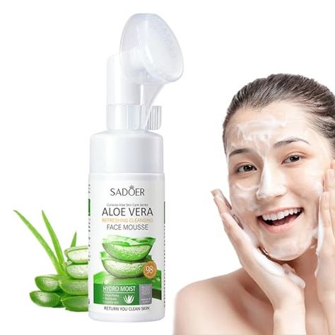 Rosarden Aloe Facial Cleanser, Gentle Face Cleanser, Foaming Face Wash With Silicone Brush, Hydrating Face Wash With Hyaluronic Acid, Aloe And Glycerin, Oil-Free Face Wash To Remove Dirt, Oil & Makeup Check more at https://hibukvita.com/shop/uncategorized/facial-cleansers/rosarden-aloe-facial-cleanser-gentle-face-cleanser-foaming-face-wash-with-silicone-brush-hydrating-face-wash-with-hyaluronic-acid-aloe-and-glycerin-oil-free-face-wash-to-remove-dirt-oil-makeup/ Face Washing Brush, Oil Free Face Wash, Hydrating Face Wash, Face Wash Brush, Gentle Face Cleanser, Washing Soap, Face Washing, Foaming Face Wash, Facial Hair Removal