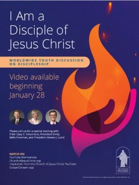 Worldwide Discussion Event for Youth — “I Am a Disciple of Jesus Christ” Jesus Christ Lds, Closing Prayer, Youth Theme, Reflection Questions, Guided Notes, Girls Camp, Latter Days, Theme Song, Jesus Christ