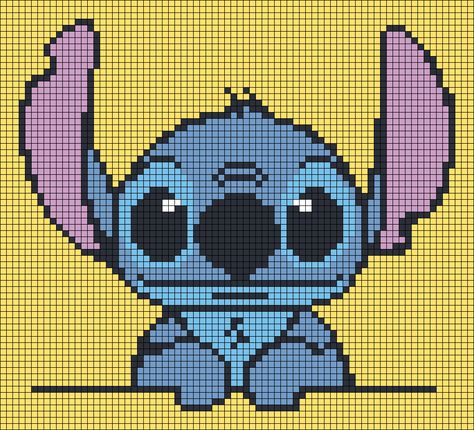 Melty Bead Patterns Stitch, Bibble Barbie Pixel Art, Stitch Fuse Bead Pattern, Pixel Art Pattern Stitch, Tapestry Crochet Patterns Disney, Perler Beads Ideas Stitch, Toothless Alpha Pattern, Disney Stitch Cross Stitch Pattern, Disney Tapestry Crochet