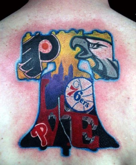 Team Tattoo Ideas, Team Tattoo, Sport Tattoos, Philly Sports, Fan Tattoo, Philadelphia Sports, Eagles Wings, Wing Tattoo, Symbol Tattoos