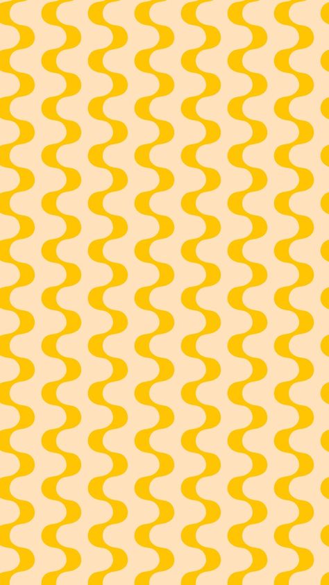 Yellow pattern of wavy lines Quirky Patterns Prints, Vibrant Patterns Design, Fun Colorful Branding, Fun Prints And Patterns, Retro Beach Design, Bright Color Branding, Vintage Patterns Design, Branding Pattern Design, 60s Branding