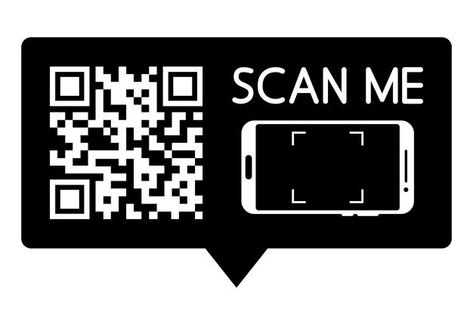 Template scan me qr code for smartphone.... | Premium Vector #Freepik #vector #banner #sale #technology #hand Scan Me Qr Codes Template, Scan Me Qr Codes Design, Scan Me, Vertical Business Cards, Vector Banner, Crafts Room, Hotel Branding, Qr Codes, Banner Template