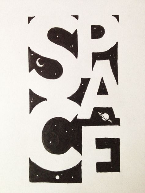 Lazy Typography, Balance Typography, Image Typography, Negative Space Graphic Design, Interesting Typography, Space Typography, Big Typography, Typography Art Illustration, Expressive Typography