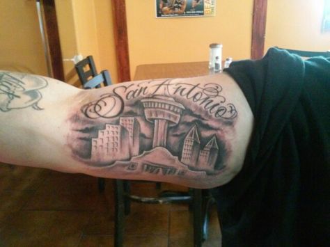 San Anto San Antonio Tattoo, Fish Tattoos, San Antonio, Jesus Fish Tattoo, Tattoos, Quick Saves, Santos