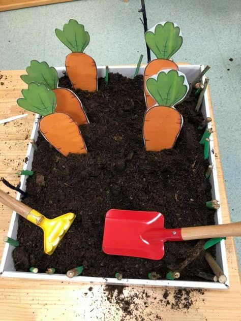 Gardening Ideas For Kids, Farming Activities For Toddlers, Cardboard Vegetables, Farmers Market Preschool Activities, Farming Activities For Kids, Vegetables Kindergarten, Vegetable Activity For Kids, Farm Vegetables, Farm Activities Preschool