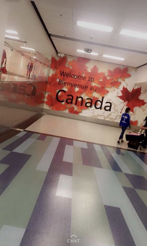 Welcome to Canada Welcome To Canada Sign, Welcome To Canada Sign Airport, Welcome To Canada, Canada Life, Manifest Board, Canada Trip, Canada City, Toronto Travel, Manifestation Board