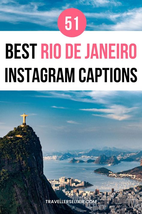 Best Rio De Janeiro Instagram captions & quotes Brazil Captions Instagram, Brazil Quotes, Instagram Captions Cute, Brazil Travel Guide, Puns Quotes, Brazil Vacation, Best Instagram Captions, Caption Ig, Vacation Captions