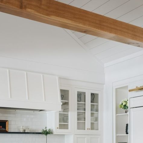 Stoffer Home on Instagram: "In Season 3, Episode 1 of The Established Home Jean took on a dated kitchen and completely revamped it into a space that is open, bright, and full of character. ⁣ The Holland Custom Kitchen became more than just a place to cook, it was fully transformed into a complete, inviting gathering space. Alongside British-inspired cabinetry from @stofferhomecabinetry to bring that timeless feel, the new hardware and lighting add a touch of modernity. Marrying the old & the new into one beautifully blended room. #MagnoliaNetwork #TheEstablishedHome #MyStofferHomeStyle Design: @jeanstofferdesign Cabinetry: @stofferhomecabinetry Finishes: Kewsick Blue & Birmingham Cabinetry" The Established Home, Established Home, Stoffer Home, Dated Kitchen, Jean Stoffer, 90s Home, Refrigerator Cabinet, Gathering Space, Custom Kitchen