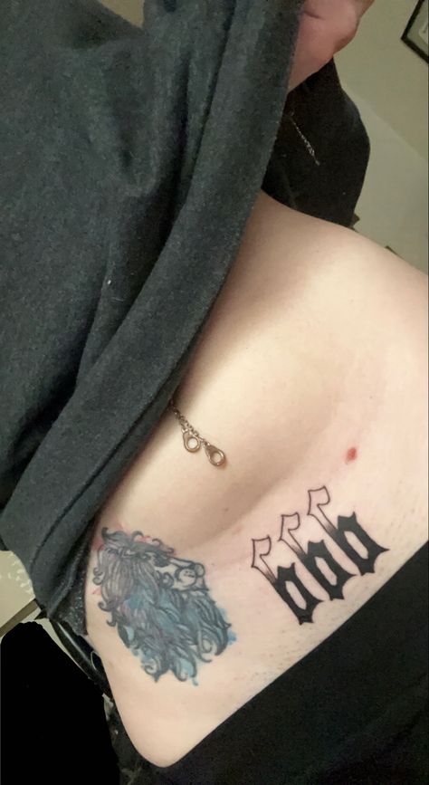 666 in black and gray Minnesota Winter font tattoo. lower stomach, pelvis tattoo. Tattoo Lower Stomach, Pelvis Tattoo, 666 Tattoo, Lower Belly Tattoo, Naval Piercing, Winter Font, Belly Button Tattoos, Belly Button Tattoo, Lower Stomach Tattoos