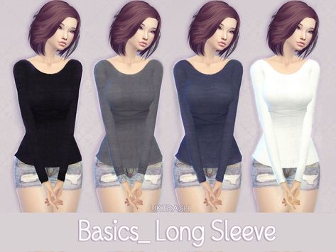 Simple shirt for anytime wear  Found in TSR Category 'Sims 4 Female Everyday' Game Lol, One Shoulder Shirt, Plain White Shirt, Cc Clothes, Baggy Shirt, Baggy Tops, Toddler Top, Sims 4 Teen, Los Sims