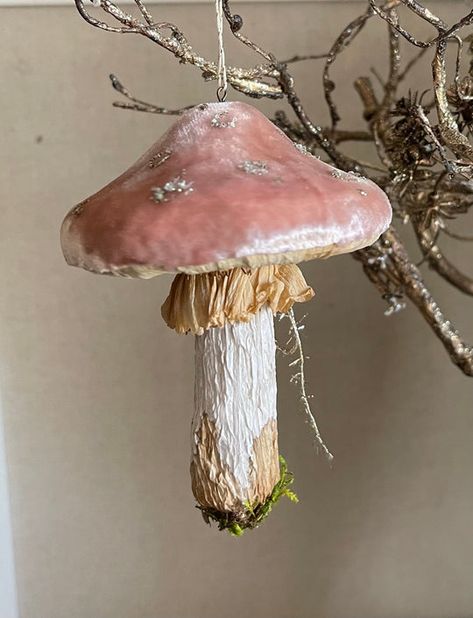 gorgeous silk velvet mushrooms Velvet Mushrooms, Woodland Crafts, Mushroom Crafts, Bazaar Ideas, Mushroom Fairy, In The Moon, Mushroom Decor, Moon Light, Pink Pumpkins