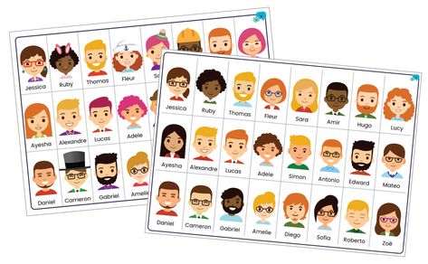 Have fun practising descriptive skills with a fun game of Guess Who! Challenge your students to ask questions in the language they are learning to find out who their opponent is. Who Is Who Game, Guess Who Game Printable, Guess Who Printable, Guess Who Game, Cartoon People, Guessing Games, English Class, Guess Who, Ask Questions