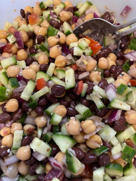 Best Bean Salad, Low Carb Beans, Garbonzo Beans, Garbanzo Bean Recipes, Honey Dijon Dressing, Garbanzo Beans Salad, Black Bean Salad Recipe, Recipes Only, Dijon Dressing