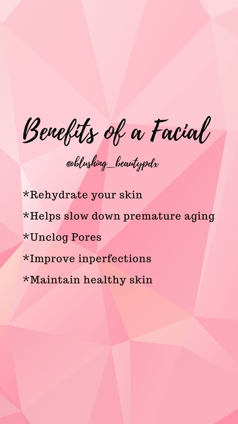 Instagram Post Ideas For Esthetician, Facial Advertising Ideas, Facial Promotion Ideas, Facial Instagram Posts, Med Spa Marketing Ideas, Esthetician Post Ideas, Esthetician Instagram Post Ideas, Benefits Of A Facial, Skin Care Facts