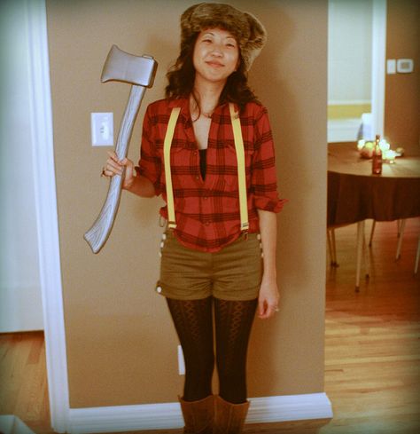 Lumberjack Halloween costume Cheap Diy Halloween Costumes, Lumberjack Halloween, Cheap Halloween Costumes Diy, Lumberjack Costume, Work Costumes, Cheap Diy Halloween, Concert Costumes, Cheap Halloween Diy, Cheap Halloween Costumes