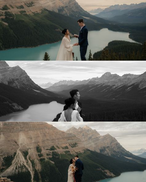 Sometimes the best moments in life are the ones shared just between two✨Eloping in Banff is a dream come true, surrounded by the stunning beauty of the Canadian Rockies🏔️ Content Day: @elopeacademy Host: @elopewithkaseyjo Florals: @desertrose.creative Models: Annabelle & Radek @annabelle_yrf @readyyycz #elopeinbanff #mountainlove #destinationelopement #adventureelopement #coloradoelopementphotographer Banff Elopement Summer, Banff Elopement, Elopement Pictures, Pic Poses, Pic Pose, Best Moments, Canadian Rockies, A Dream Come True, Destination Elopement