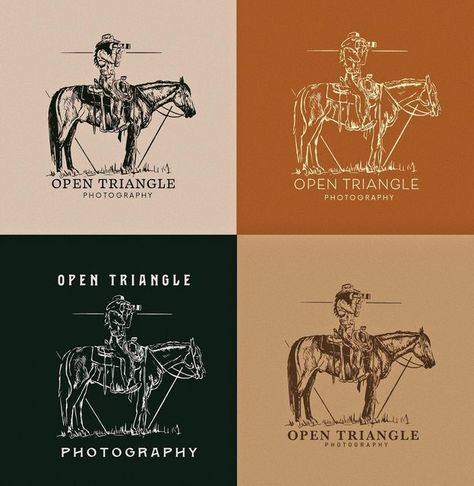 Western Logo Ideas, Western Photography Logo, Western Color Pallete, Western Logo Design Ideas, Western Branding Design, Western Business Cards, Historic Airbnb, Western Logo Design, Western Graphic Design