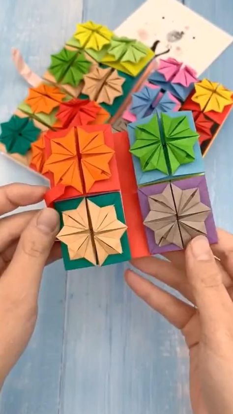 Origami Toys, Recycled Paper Crafts, Handmade Paper Art, Paper Folding Crafts, Ribbon Crafts Diy, Folding Origami, Instruções Origami, Pinterest Diy Crafts, Easy Paper Crafts Diy