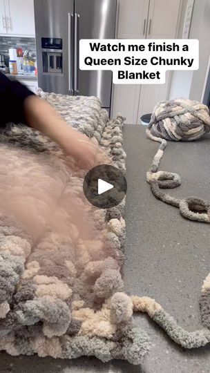 15K views · 491 reactions | I learned how to create these beautiful chunky blankets about 6 months ago. This hobby has become a fun business & I love creating custom blankets for my customers. This one is a queen size which takes 12 skeins of yarn - this color is a variegated yarn called silver steel. I am using the Bernat Blanket Big yarn from Michael’s. I am working on tutorials you can purchase to learn the basics of blanket making, fun patterns, and different size blankets too. Stay tuned 😊 #blanketyarn #handmadewithlove #yarnlove #chunkyblanket | Heather McCloskey | Hollow Coves · Blessings Bernat Blanket Big Yarn Patterns, Bernat Blanket Big Yarn, Hollow Coves, Chunky Blankets, Blanket Making, Big Yarn, Custom Blankets, Bernat Blanket, Thick Blanket