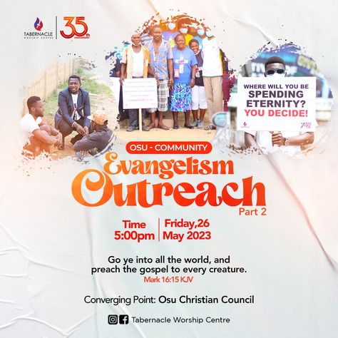 Outreach Flyer Design, Church New Month Flyer Design, Church Invitation Flyer, Evangelism Flyer Church Design, Church Graphic Design Event Flyers, Church Flyer Postermywall, Africa Art Design, Church Poster Design, Church Poster