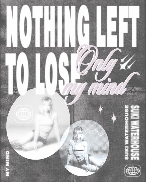 made by me (thisiserin777 on IG) suki waterhouse, poster, poster wall, digital art, vintage, daisy jones and the six, merch, my mind by suki waterhouse, lyrics suki waterhouse, poster, poster wall, digital art, vintage, daisy jones and the six, merch, my mind by suki waterhouse, lyrics, aesthetic, good looking Suki Waterhouse Lyrics, Suki Waterhouse Poster, Suki Waterhouse Aesthetic, Wall Digital Art, Dorm Prints, Shirt Images, Posters Ideas, Christian Clothing Brand, Daisy Jones And The Six