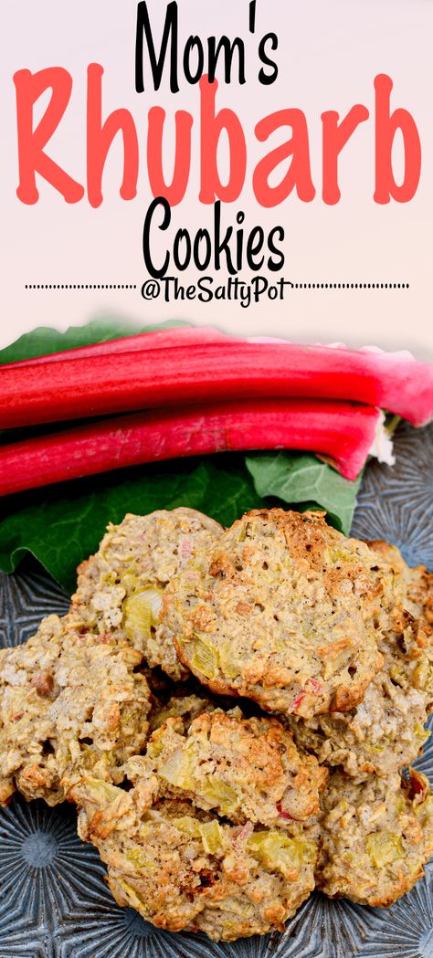 Rhubarb Cookies Taste Of Home, Rhubarb Cookies Oatmeal, Rhubarb Cookies Recipes, Rhubarb Oatmeal Cookies, Rhubarb Keto, Grow Rhubarb, Watermelon Ideas, Rhubarb Desserts Recipes, Strawberry Rhubarb Sauce