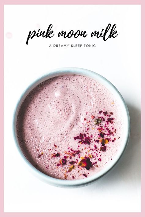 Pink Moon Drink, Sleep Tonic Recipes, Magnesium Bedtime Drink, Tart Cherry Magnesium Drink, Tart Cherry Recipes Drink, Tart Cherry Juice For Sleep Kids, Cherry Tart Sleep Drink, Cherry Sleep Drink, Tart Cherry Juice Mocktail For Sleep