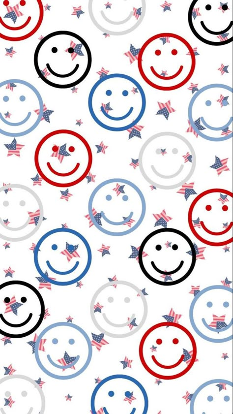 Wallpaper Smiley Face, Trendy Iphone Wallpaper, Fourth Of July Pics, Aesthetic Smile, 4th Of July Wallpaper, July Background, Cute Puppy Wallpaper, Phone Wallpaper Boho, Puppy Wallpaper