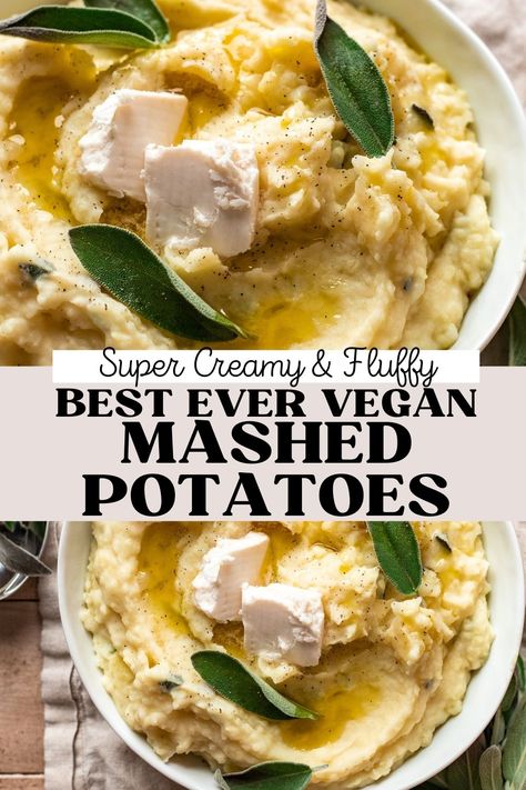 These vegan mashed potatoes are the epitome of fluffy, creamy, and velvety rich. Super easy to make, and absolutely no one will know they're vegan and dairy free! A crowd pleasing side dish for your Thanksgiving dinner, vegan or not! #thanksgiving #mashed potatoes Vegan Mashed Potatoes Recipe, Vegan Dinner Rolls, Banana Diaries, Vegan Mashed Potatoes, Vegan Gravy, Healthy Thanksgiving Recipes, Dinner Vegan, Vegan Kids Recipes, Mashed Potatoes Recipe