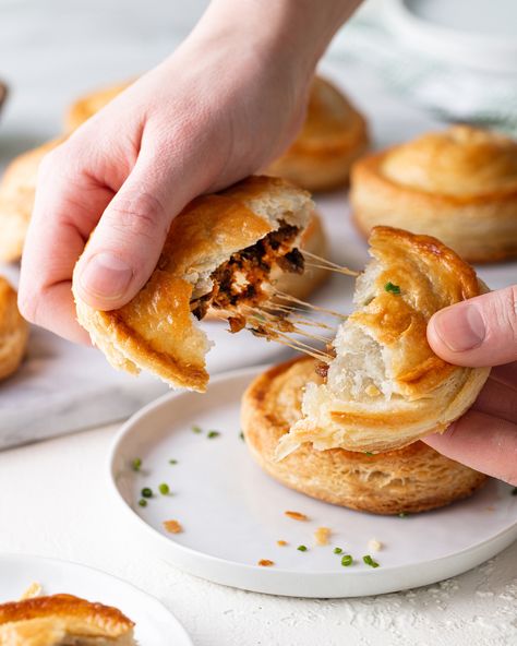 Caramelized Onion, Mushroom & Gruyère Hand Pies Mushroom Hand Pies, Carmelized Onions And Mushrooms, How To Carmalize Onions, Caramelized Onions And Mushrooms, Hand Pies Savory, Carmelized Onions, Mushroom Pie, Hand Pie, Mushroom And Onions