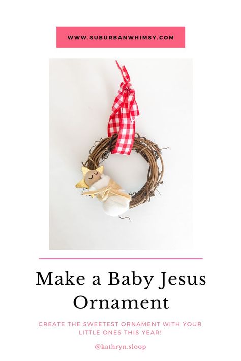 Make baby Jesus Ornaments with your little ones this year! They're simple, easy, and so sweet! Jesus Ornaments, Baby Jesus Craft, Hope Crafts, Baby Jesus Ornament, Jesus Crafts, Ward Christmas Party, Children's Church Crafts, Christian Crafts, Church Crafts