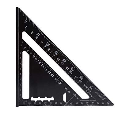 Triangle Angles, Rafter Square, Woodworking Square, Straight Angle, Speed Square, Carpenters Square, Triangle Ruler, Precision Tools, Accessories Crafts