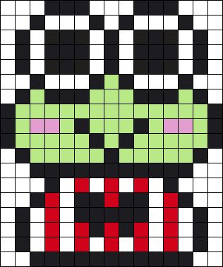 Keroppi! Perler Bead Pattern | Bead Sprites | Characters Fuse Bead Patterns Sanrio Fuse Beads, Keroppi Perler Bead Pattern, Kerropi Pixel Art, Sanrio Kandi Patterns, Sanrio Perler Bead Patterns, Kawaii Perler Bead Patterns, Anime Perler Bead Patterns, Pony Bead Projects, Pearl Beads Pattern