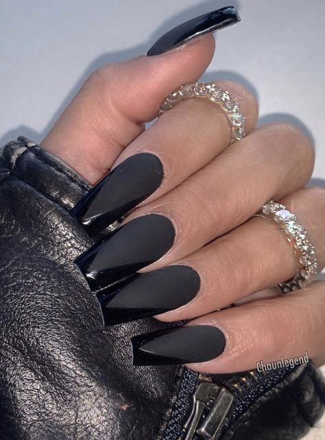 Black Acrylic Nails, Black Acrylic, Acrylic Nails, I Hope, Nails, Black