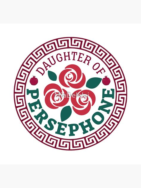 "Daughter of Persephone, Goddess of Spring | Camp Half Blood Demigod | Greek Mythology" Sticker for Sale by MiaDelelai | Redbubble Persephone Cabin, Daughter Of Persephone, Persephone Goddess Of Spring, Disney Svgs, Persephone Art, Persephone Goddess, Goddess Of Spring, Spring Camping, The Lightning Thief