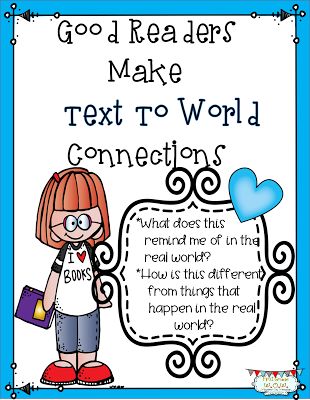 First Grade Wow: Text Connections With Heart Text To World Connections, Text Connections, Text To World, Text To Text Connections, Reading Street, Grammar Activities, 2nd Grade Reading, Reading Response, Making Connections