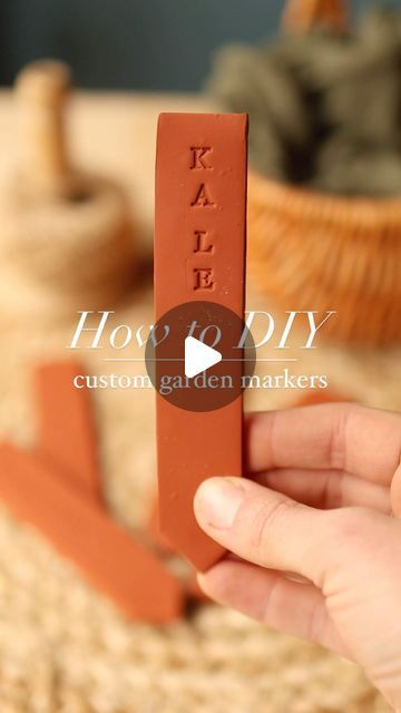 600K views · 24K likes | Katie McGinn | Garden Coach & Wildcrafter on Instagram: "This is a gift any gardener would love. And if that gardener is yourself - then I say treat yourself! 

I have wanted custom garden markers FOREVER and was so excited when I figured out that @sculpey_official clay can be used outdoors! 

This craft is super easy - and you can make as many as your heart desires. I stopped at the veggies, but will probably get started on them again for herbs!

If you want to know what materials I used for this craft, just comment “LINK” below and I will DM you the link to my Amazon Storefront. The clay package that is linked there will make about 16 of these garden markers. 

 Here is the full tutorial:
• Knead and roll the out Sculpey clay to about 1/4” thick. Make sure there Polymer Clay Garden Markers, Clay Garden Markers, Herb Markers, Sculpey Clay, Little Shop Of Horrors, Diy Ceramic, Garden Markers, Garden Veggies, Plant Markers