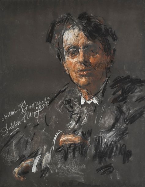 Antonio Mancini, W B Yeats, City Gallery, Pastel Portraits, Irish Art, Italian Painters, Woman Painting, Art Auction, Portrait Drawing