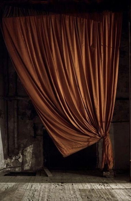 Studio Background Ideas, Drapery Drawing, Theatre Curtains, Orange Curtains, Spiritual World, Personal Qualities, Velvet Drapes, Work Pictures, Boho Curtains