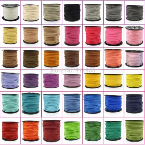 Find More Jewelry Findings & Components Information about Wholesale 100Yard/Roll 3mm x 1.5mm Faux Suede Cord Leather Lace Thread Findings For Shoes Clothes Jewelry Making ,Free Shipping,High Quality findings clasps,China wholesale findings Suppliers, Cheap findings beads from MinFa Jewelry  (MOQ 15USD) on Aliexpress.com Bracelet Cord, Bead Organization, Suede Cord, Cord Bracelet, Beautiful Picture, Suede Lace, Hand Crafted Gifts, Cord Bracelets, Leather Cord