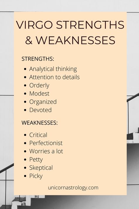 #Virgo #Virgo Strengths and Weaknesses #astrology #zodiac signs #virgo personality #virgo man #virgo woman #astrology for beginners #virgo in astrology Virgo Traits Woman Relationships, Virgo Personality Traits Woman, Virgo Men Quotes, Zodiac Signs Strengths And Weakness, Virgo Weakness, Virgo Turn Ons And Offs, Virgos In Relationships, Zodiac Sign Facts Virgo, Virgo Women Facts