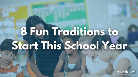 8 Fun Traditions to Start this School Year Traditions To Start, Classroom Culture, Beginning Of The School Year, School Kids, Take Time, The Classroom, The School, School Year, Classroom Ideas