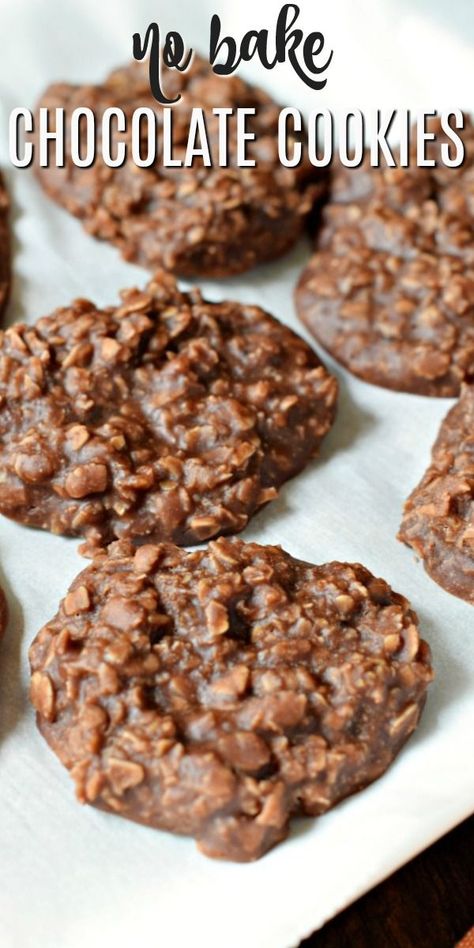 Tastemade Dessert, No Bake Chocolate Cookies, No Bake Chocolate Oatmeal Cookies, Healthy No Bake Cookies, Oatmeal No Bake Cookies, Easy No Bake Cookies, Oatmeal Cookies Easy, Healthy Dessert Recipes Easy, Bake Easy