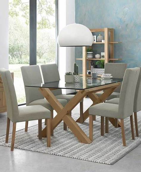 Glass Dinning Room Table, Glass Dinning Table, Dinning Table Set, Wooden Dining Table Designs, Glass Dining Table Set, Dining Table Design Modern, Luxury Dining Tables, Glass Dining Room Table, 6 Seater Dining Table