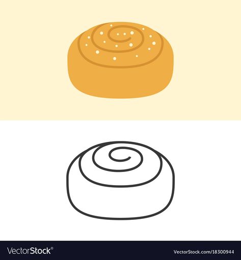 How To Draw A Cinnamon Roll, Cinnamon Bun Illustration, Cinnamon Bun Tattoo, Cinnamon Roll Clipart, Cinnamon Rolls Drawing, Cinnamon Roll Illustration, Cinnamon Roll Tattoo, Cinnamon Roll Drawing, Cinnamon Roll Icon