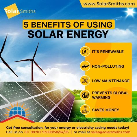 Discover the sustainable advantages and cost-saving benefits of using solar energy. Embrace a greener future with solar power! - #advantagesandpositiveeffectsofsolarenergy #advantagesofharnessingsolarpower #advantagesofsolarpower #benefitsandadvantagesofsolarsolutions #benefitsprovidedbysolarsolutions #gainsfromusingsolarenergy #perksofsolartechnology #positiveeffectsofharnessingsolarpower... Renewable Energy Design, Solar Energy Design, Sun Energy, Solar Energy Facts, Advantages Of Solar Energy, Power Bill, Solar Module, Solar Companies, Solar Solutions