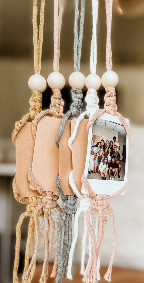 Macrame Photo Hanger | Photo Car Charm | Rearview Mirror Accessory | Boho Picture Holder | Polaroid Photo Holder  | Gifts for Her Macrame For Car Mirror, Macrame Rearview Mirror Hanger Diy, Clay Rear View Mirror Decor, Crochet Rear View Mirror Accessories, Cowboy Hat Car Charm, Macrame Rearview Mirror Hanger, Rearview Mirror Decoration Diy, Car Ornaments Mirror, Macrame Photo Hanger