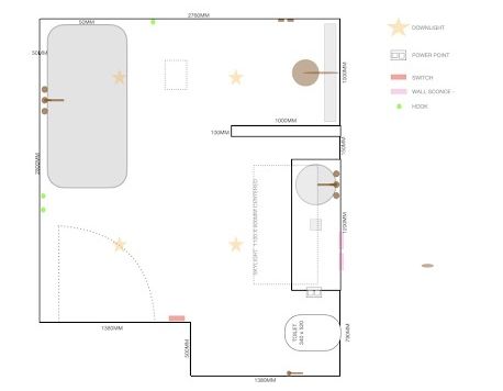 Bird Bathroom, Simple Floor Plans, Blinded By The Light, Bathroom Plan, Three Birds Renovations, Latest Bathroom, Lighting Plan, Bathroom Ceiling, Three Birds