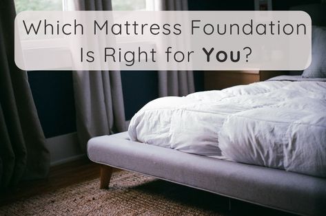 What Type of Foundation Is Best for Memory Foam and Latex Mattresses? - Dengarden Type Of Foundation, Types Of Foundation, Box Springs, Mattress Foundations, Easy Diy Decor, Latex Mattress, Mattress Foundation, Living Room Decor Modern, Memory Foam Mattress